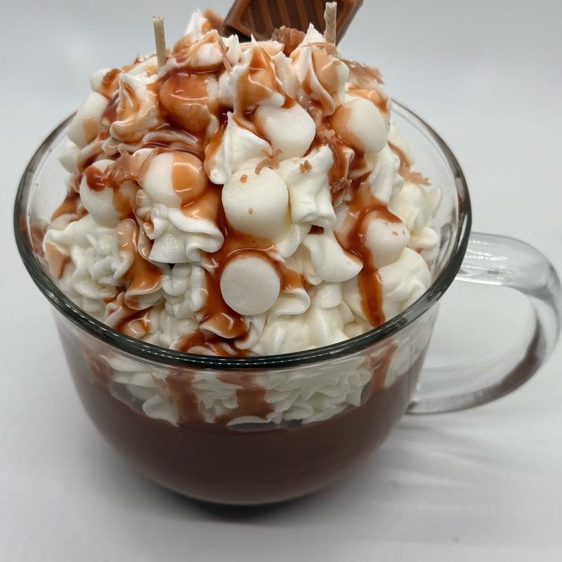 Whipped Hot Chocolate Explosion Candle, Dessert Candle, Hot Cocoa Candle, Scented Candle capri blue