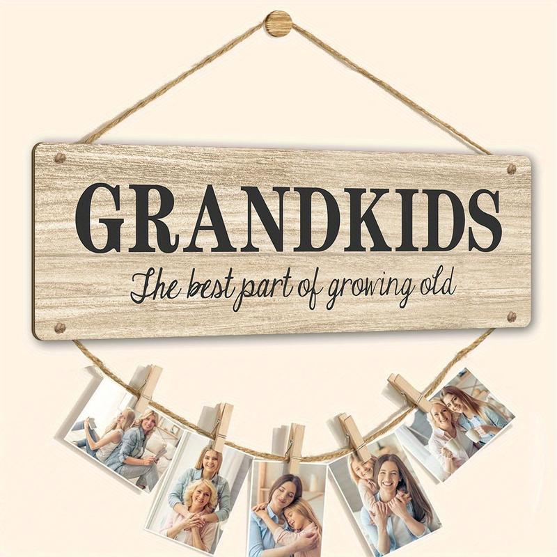 Personalized Photo Holder for Grandparents: Side-by-Side or Miles Apart, Best Gift for Grandma & Grandpa from Grandchildren