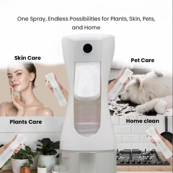 Refillable Spray Container, Spray Bottle, Fine Mist Spray Bottle for Hair, Ultra-Fine Continuous Spray Bottle for Skincare, Plant Care, Pet Grooming, Cleaning and Disinfection，a Must-Have Multifunctional Spray Bottle For Your Home