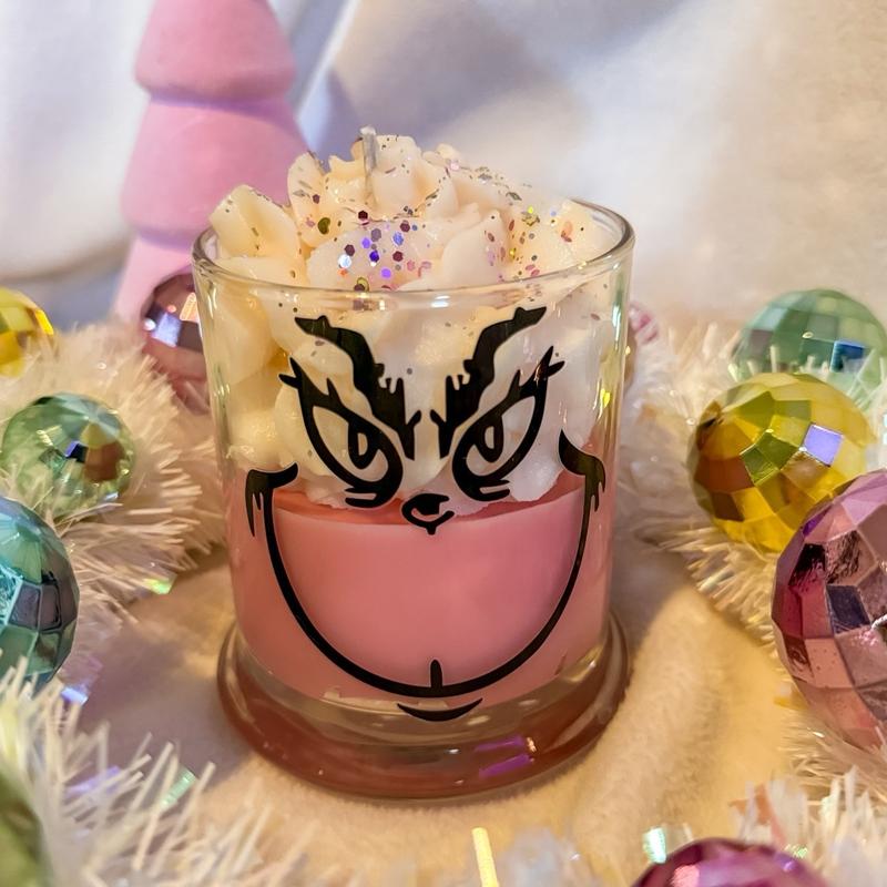 Pink Grinchmas Candle