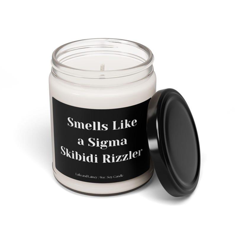 Sigma Skibidi Rizzler Candle, Funny Candle, Funny Gift for Teens, Gen Alpha Slang, Meme gift, Gift for Moms, Funny Gift for Teachers