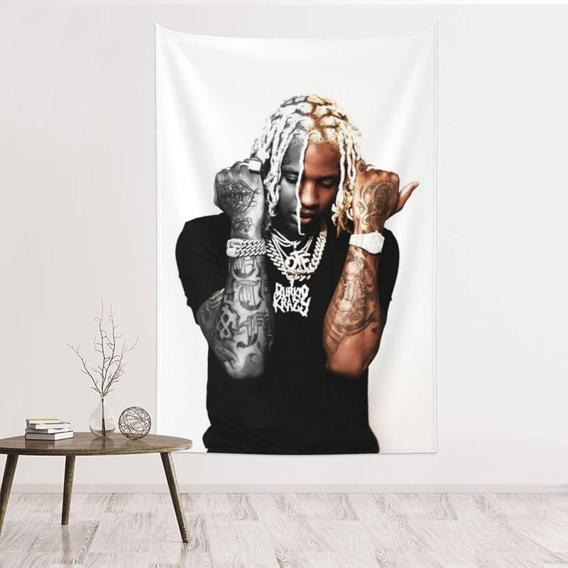 Wall Tapestry Lil Music Durks Polyester Art Decorative Wall Hanging for Homes, Dorms, and Apartments