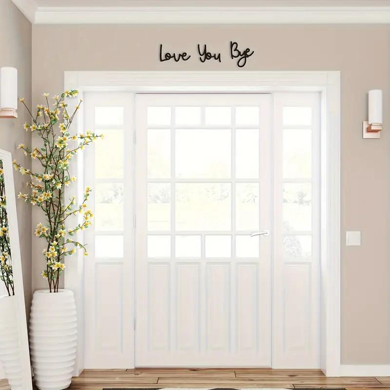 Love You Bye Sign, 1 Set Modern Wall Decor, Wall Art for Home Living Room Bedroom Office, Bedroom Refresh Decor, Home Decor Ideas