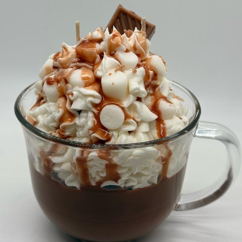 Whipped Hot Chocolate Explosion Candle, Dessert Candle, Hot Cocoa Candle, Scented Candle capri blue