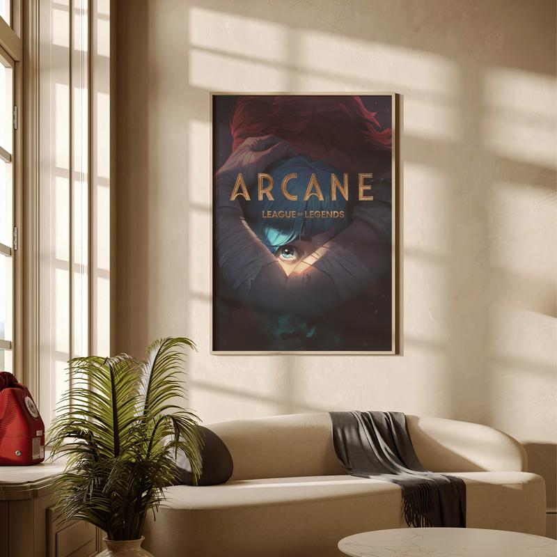 Arcane Season 2 League Of Legend Poster | Vi & Powder | Jinx Poster | Zaun | Piltover | Arcane Poster