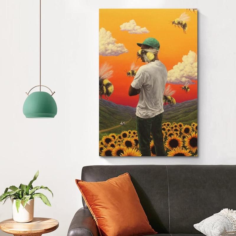 Tyler Poster The Creator Flower Boy Album Cover Posters Canvas Art Poster Bedroom Decor Posters