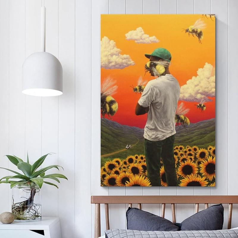 Tyler Poster The Creator Flower Boy Album Cover Posters Canvas Art Poster Bedroom Decor Posters