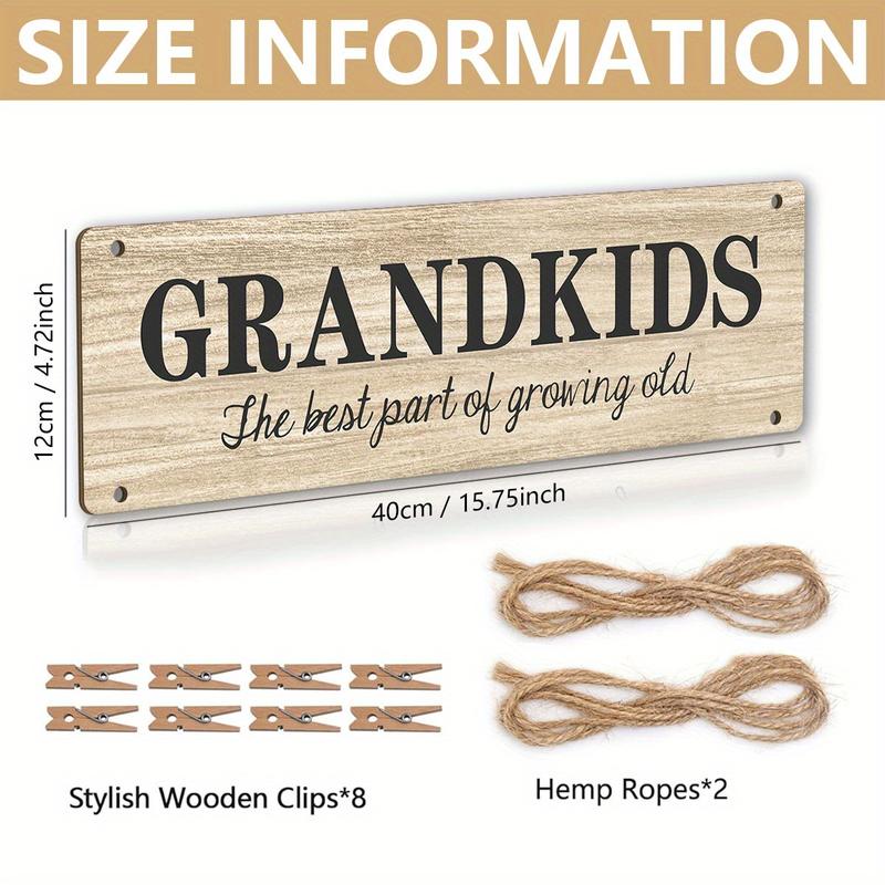 Personalized Photo Holder for Grandparents: Side-by-Side or Miles Apart, Best Gift for Grandma & Grandpa from Grandchildren