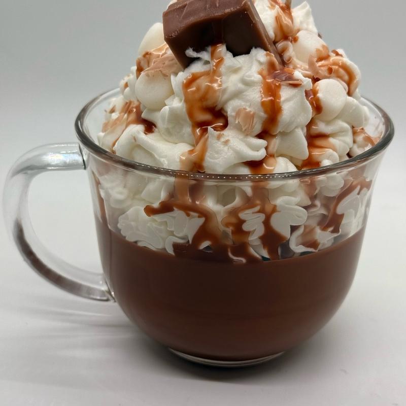 Whipped Hot Chocolate Explosion Candle, Dessert Candle, Hot Cocoa Candle, Scented Candle capri blue