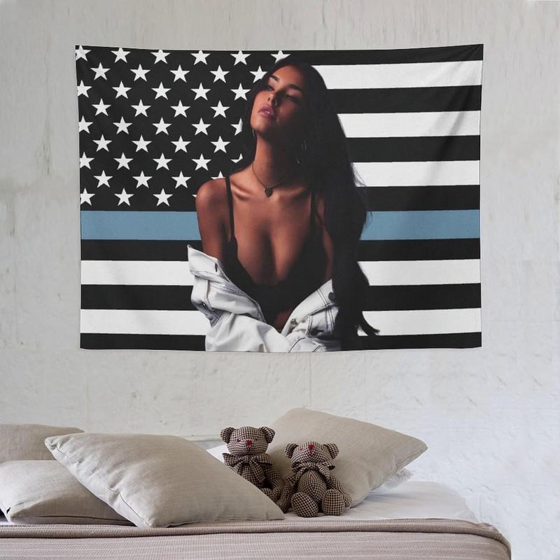 Madison Music Beer Flag Tapestry Wall Tapestry Poster Suitable for College Dormitory Cave Bedroom Living Room Party Decoration Merch