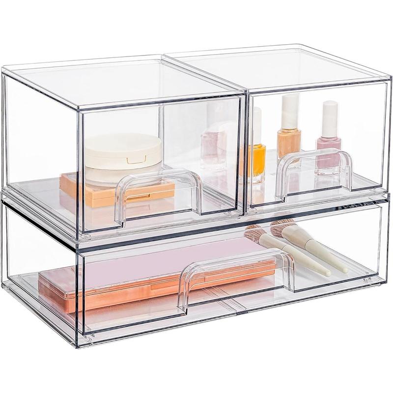 Stackable Storage Drawers Set of 3, 12