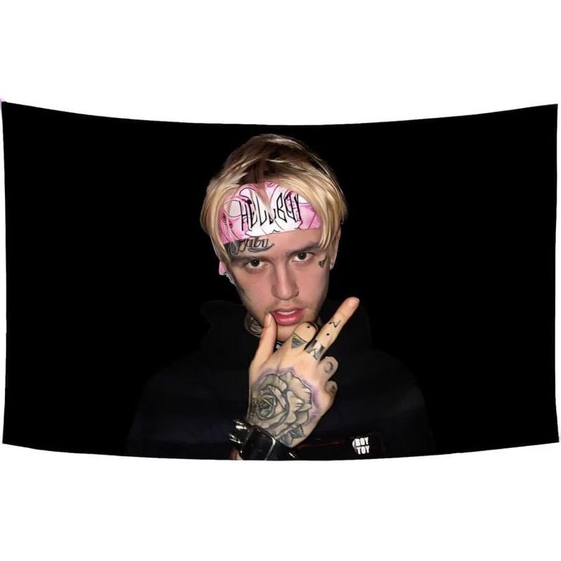 Lil Peep Flag Tapestry Art Music Poster for Bedroom Living Room College Dorm Wall Décor