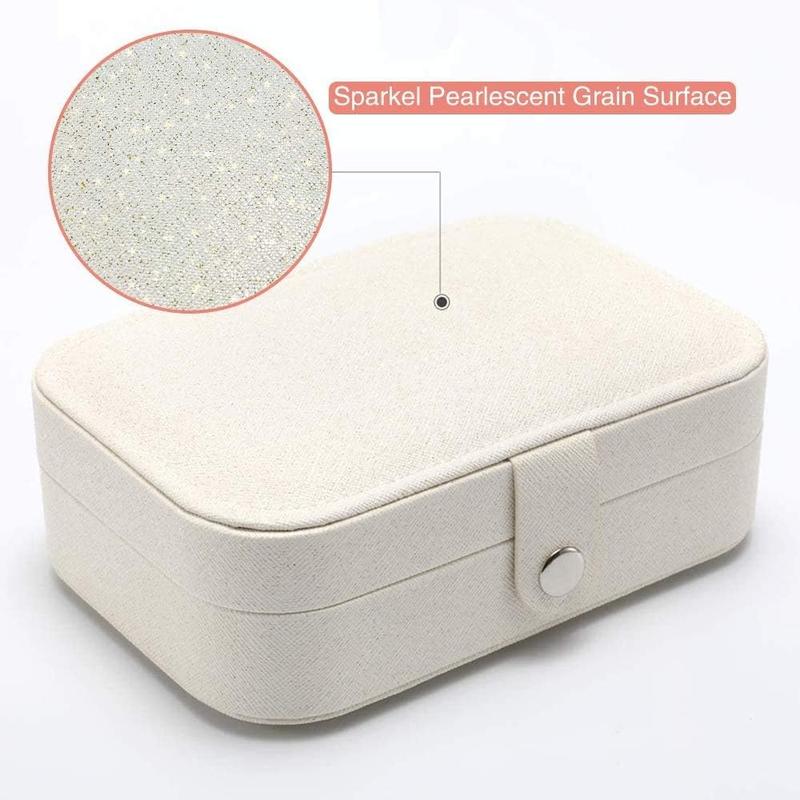 1 Pc Three-tier Jewelry Storage Box, Multifunctional Box, Travel Portable Jewelry Organizer For Earrings Necklaces Rings Watches Hair Accessories