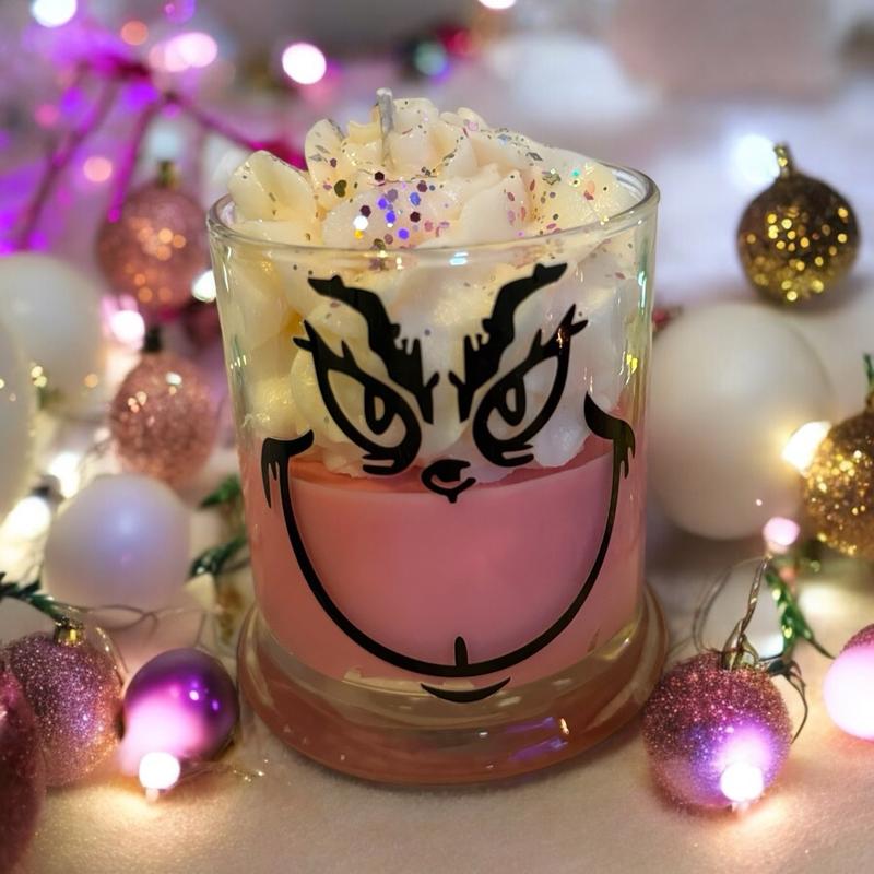 Pink Grinchmas Candle