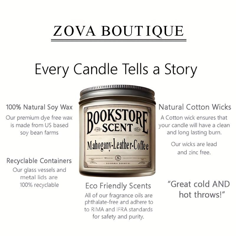 Bookstore Candle, Book Lovers Gift, Aromatherapy Candle Bedroom Fragrance Birthday Gift Creative Ornament Decor Freshener