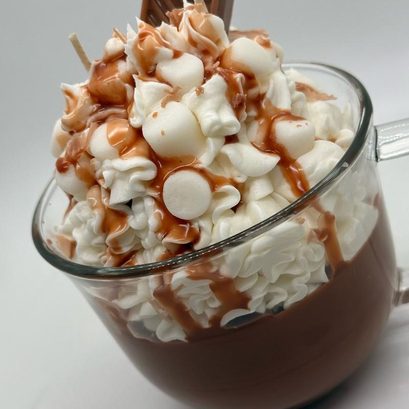 Whipped Hot Chocolate Explosion Candle, Dessert Candle, Hot Cocoa Candle, Scented Candle capri blue